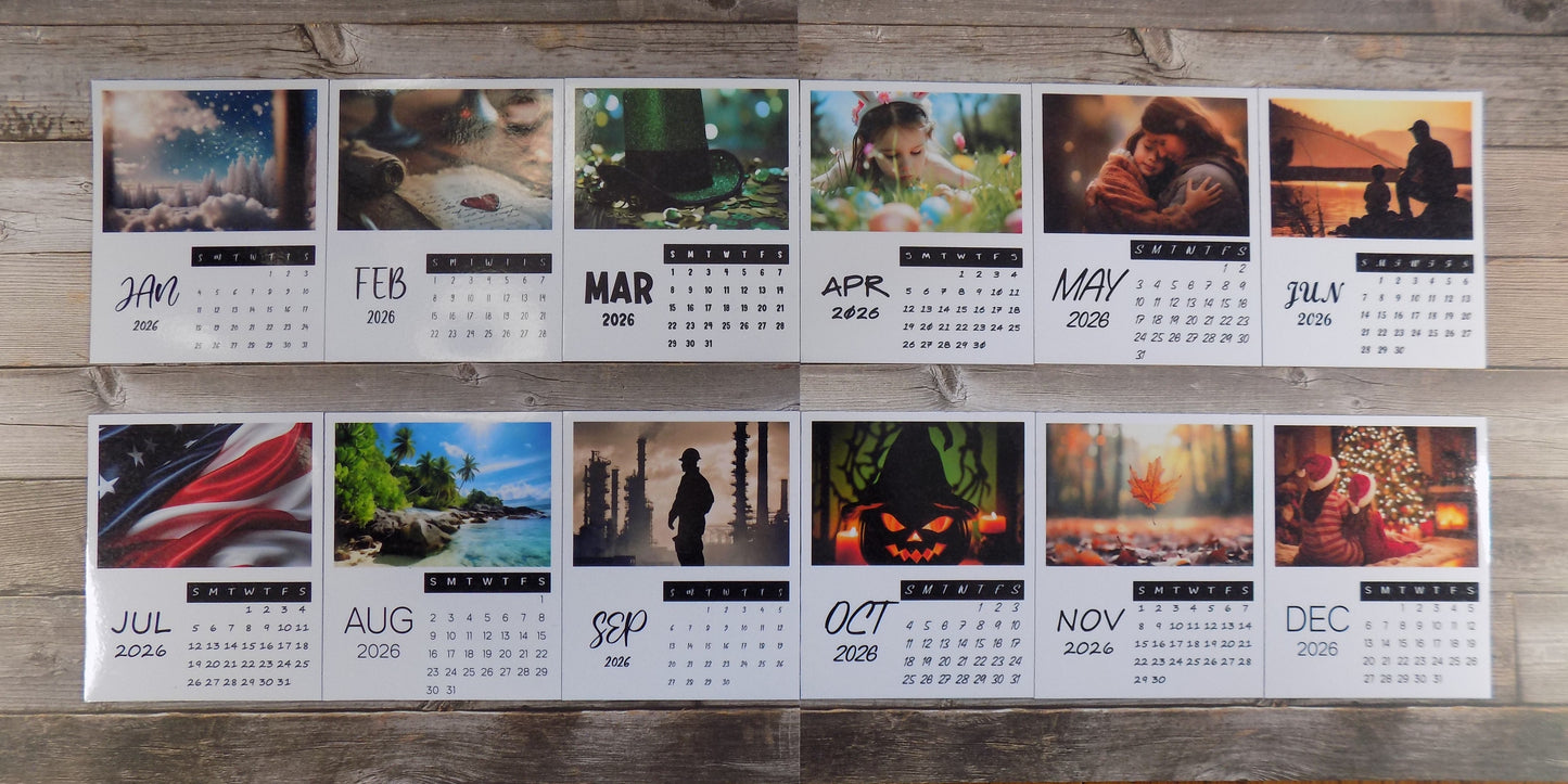 Custom Calendar Magnets - 4 in x 3.3 in