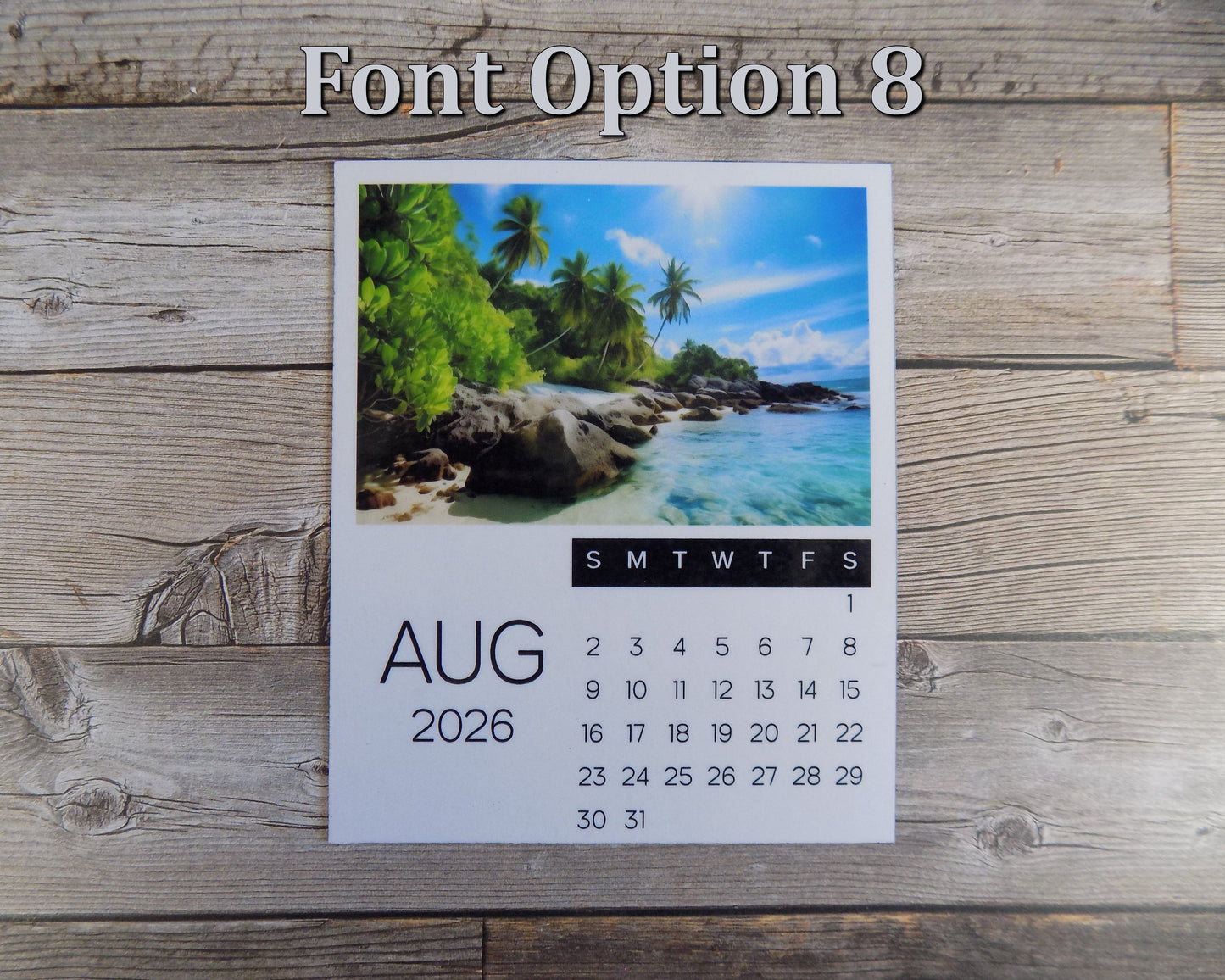 Custom Calendar Magnets - 4 in x 3.3 in