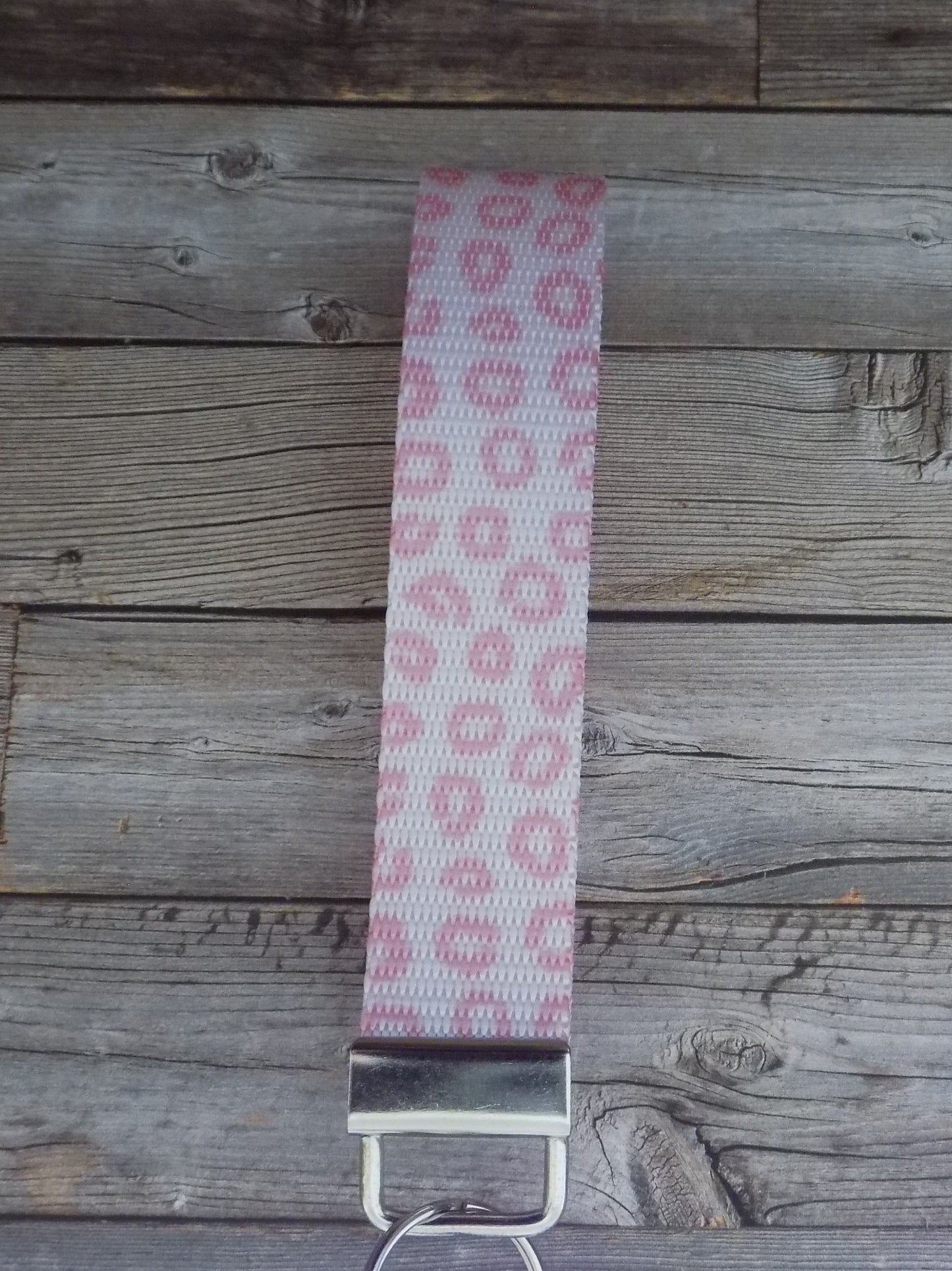 Keychain Wristlet - Pink Leopard Print 3