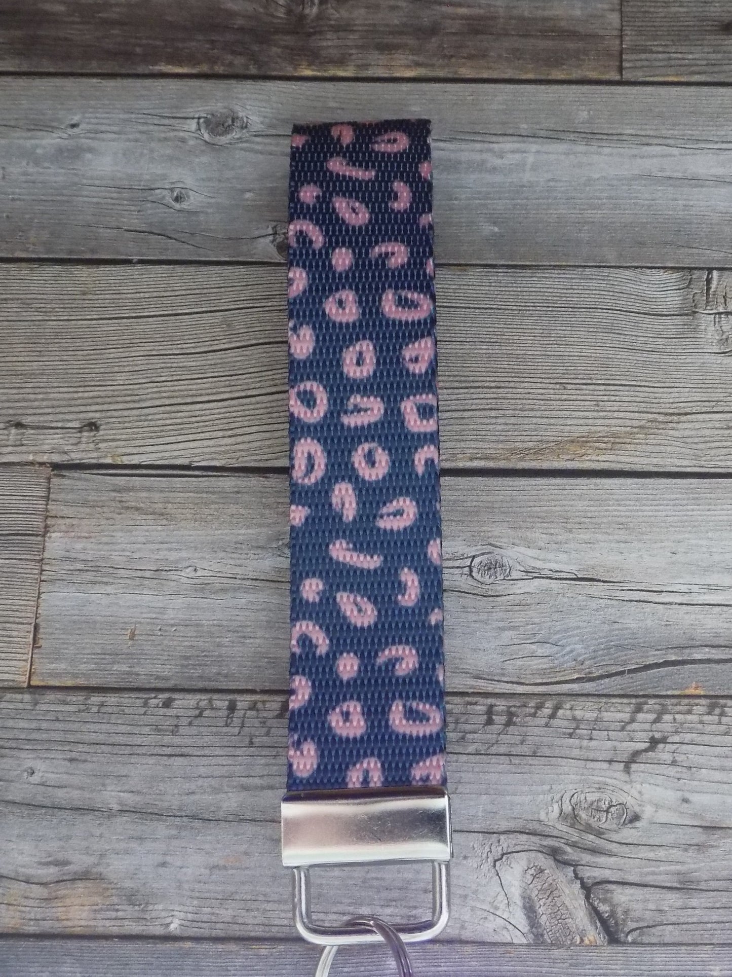 Keychain Wristlet - Pink Leopard Print 2