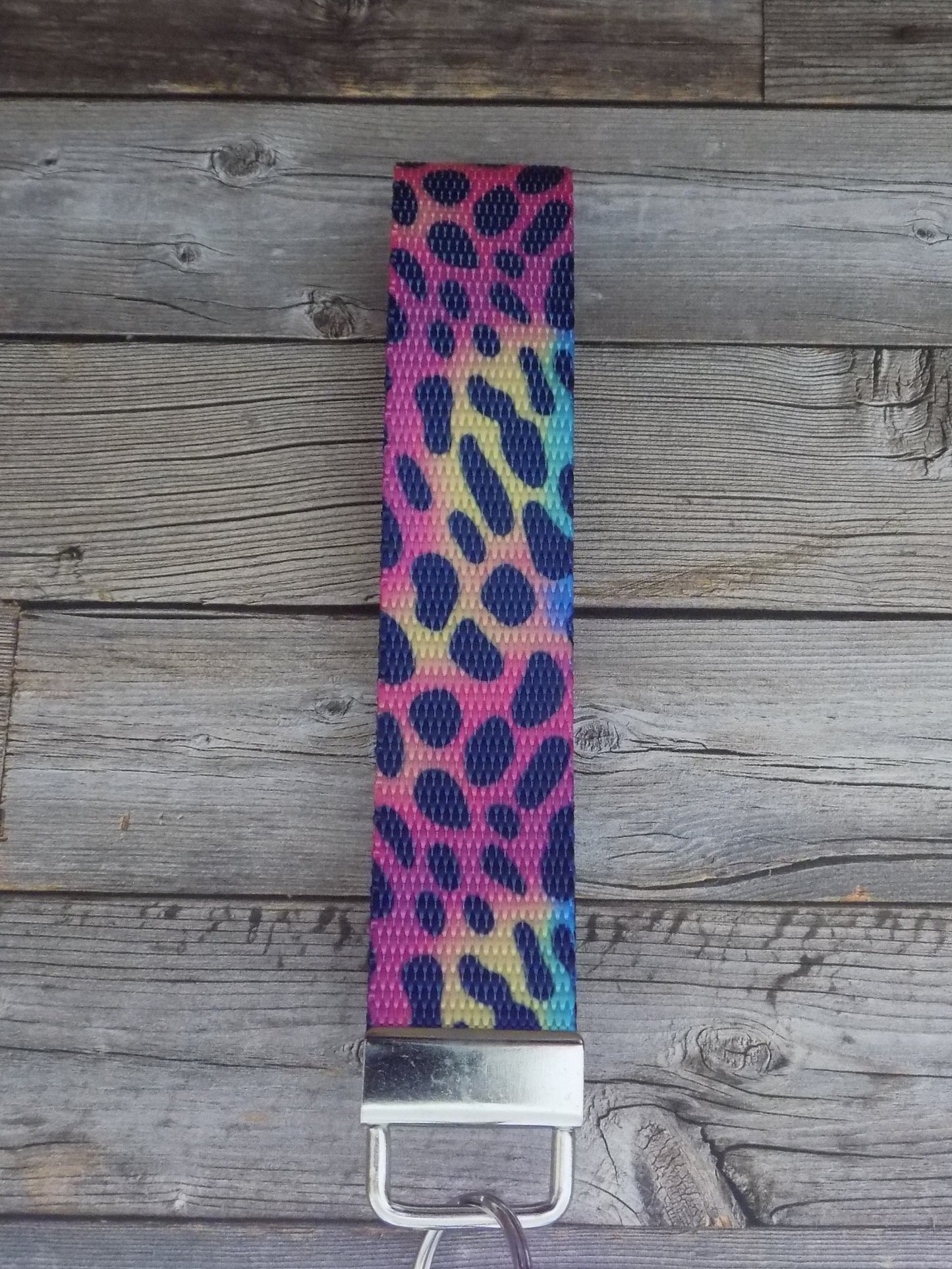 Keychain Wristlet - Multicolored Leopard 2