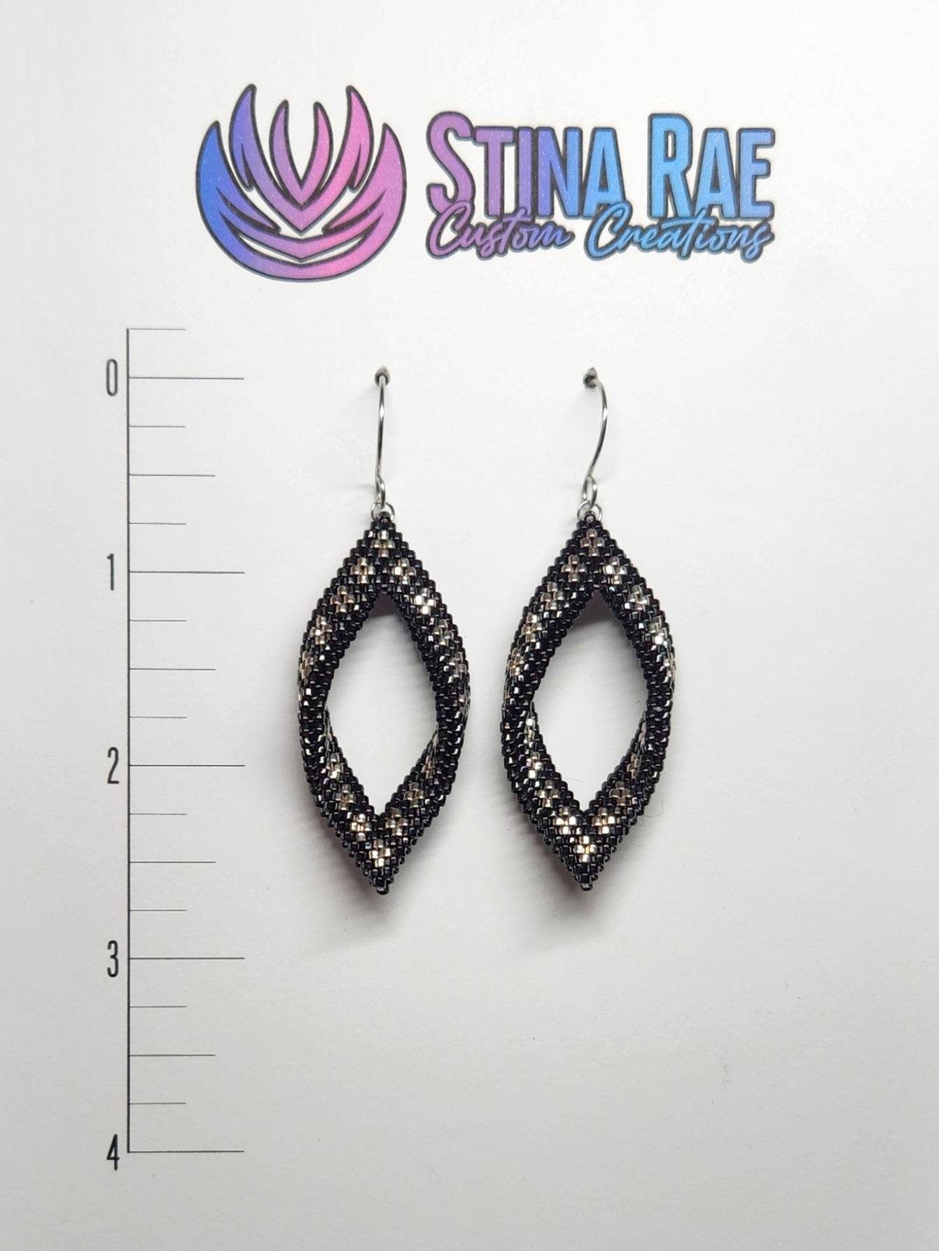 Patterned Folded Leaf Earrings