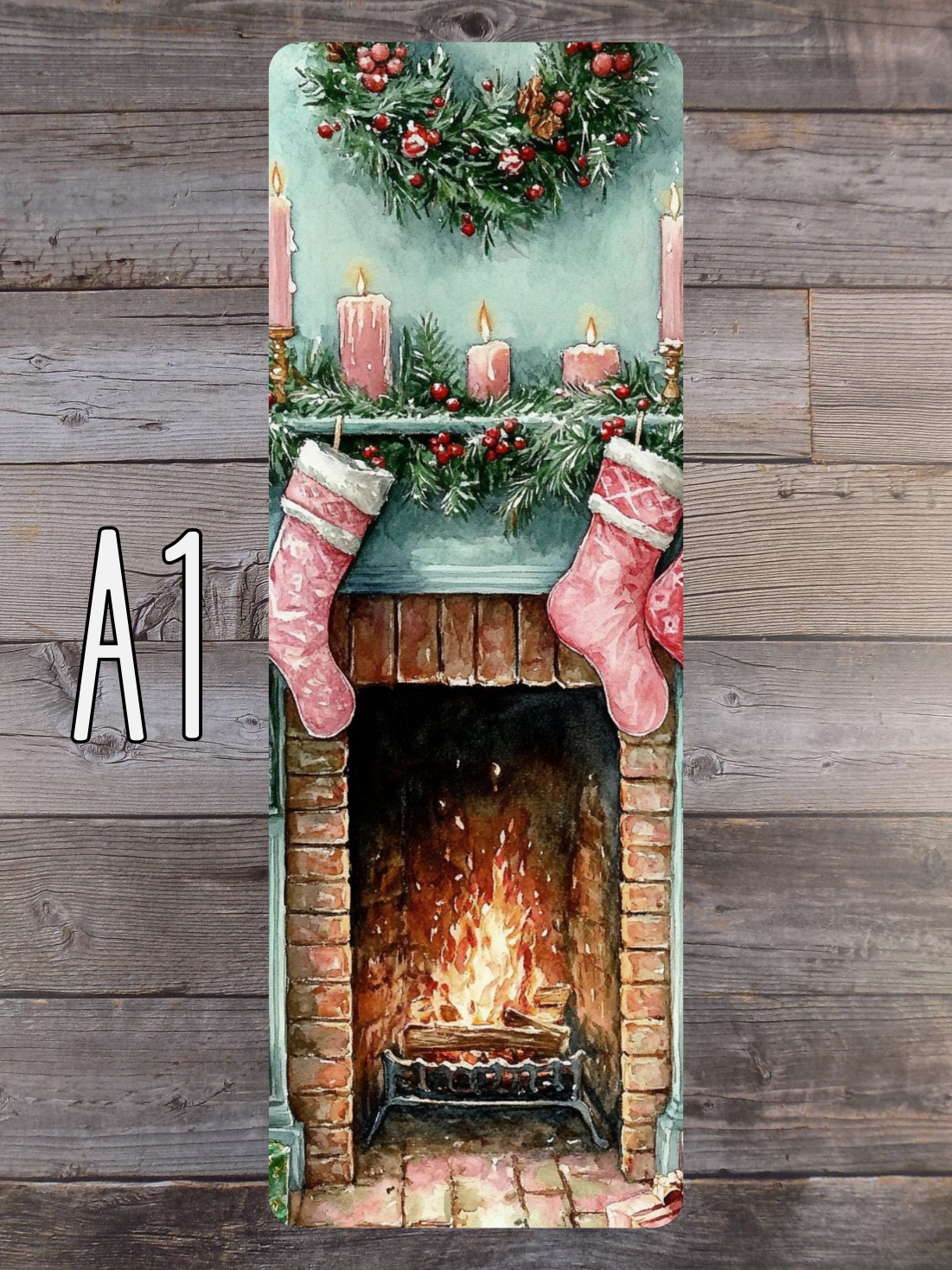 Pink and Mint Christmas A Standard Bookmarks