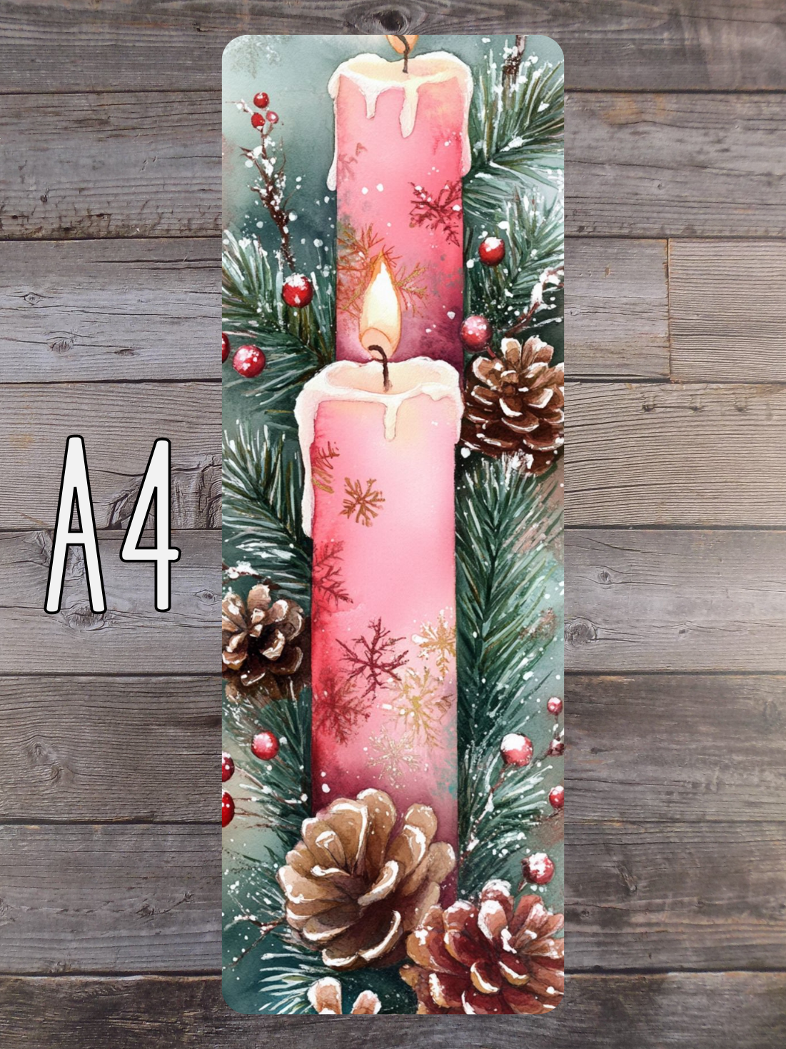 Pink and Mint Christmas A Standard Bookmarks