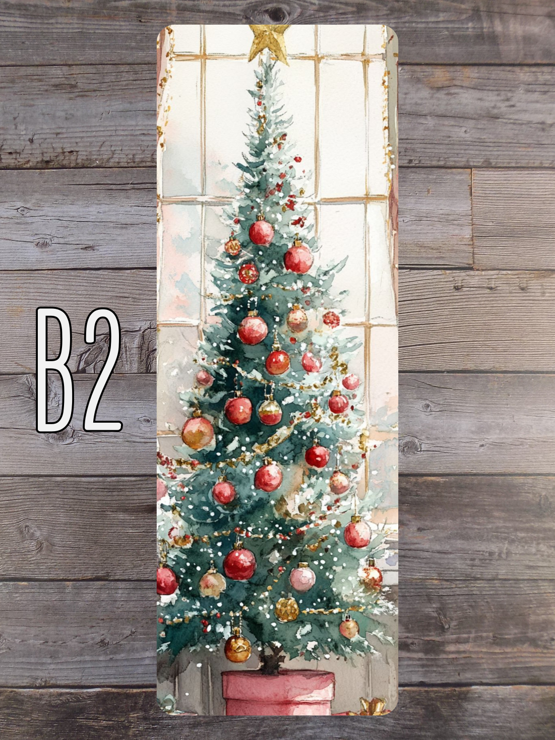 Pink and Mint Christmas B Standard Bookmarks