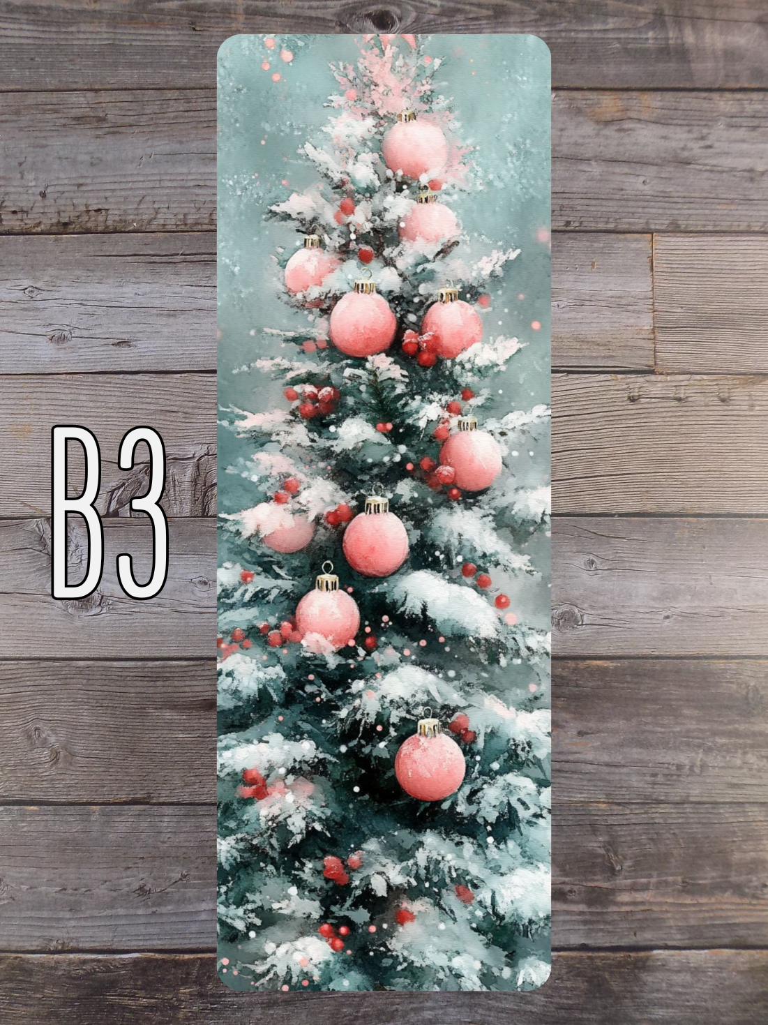Pink and Mint Christmas B Standard Bookmarks
