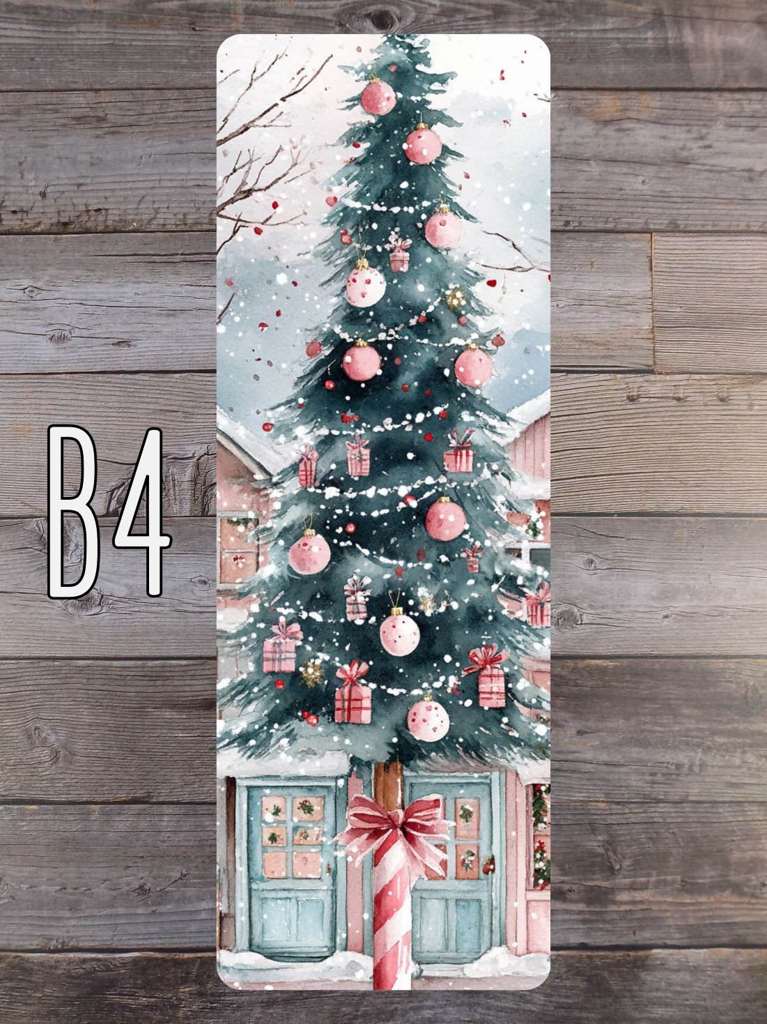 Pink and Mint Christmas B Standard Bookmarks