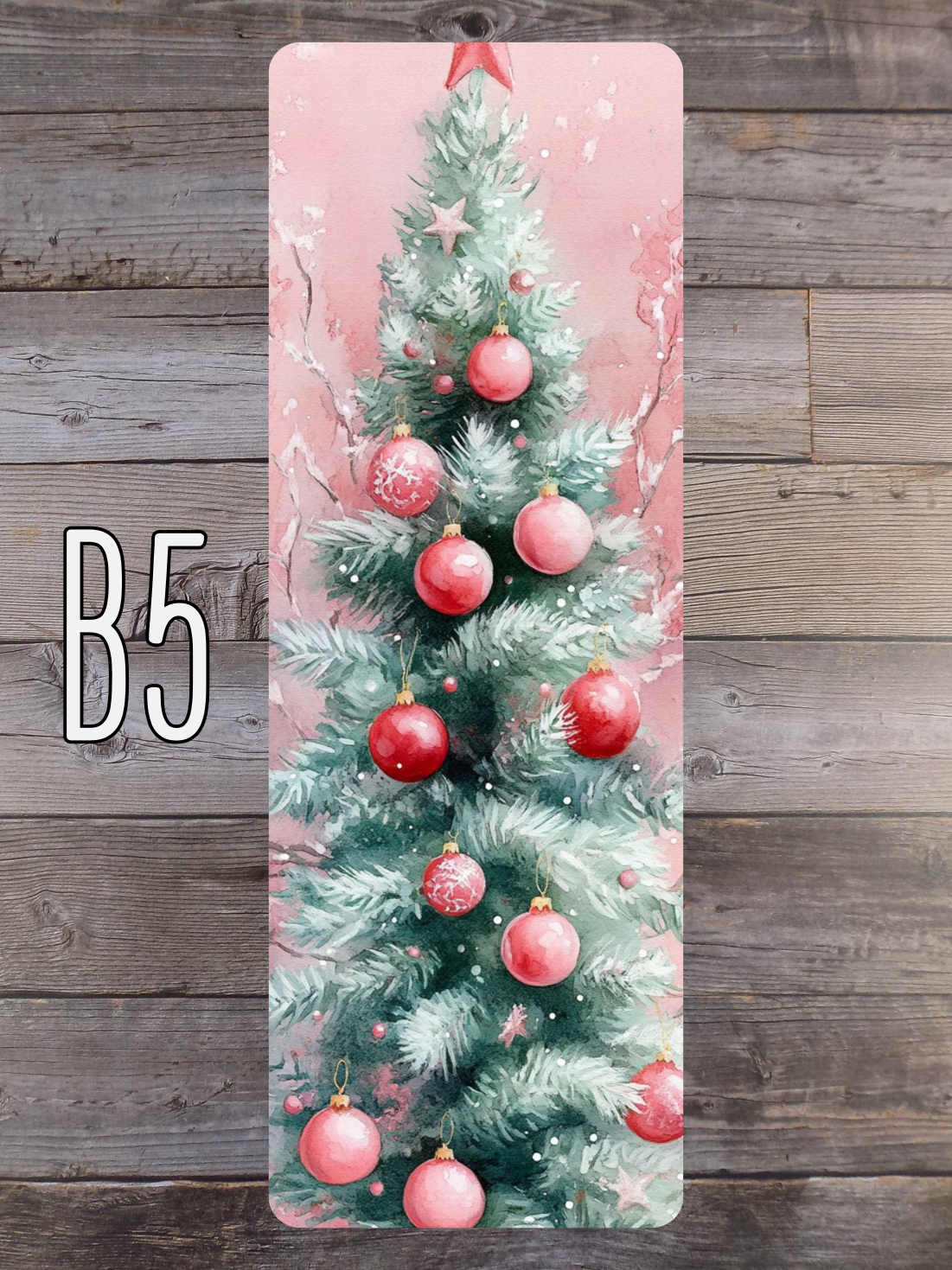 Pink and Mint Christmas B Standard Bookmarks