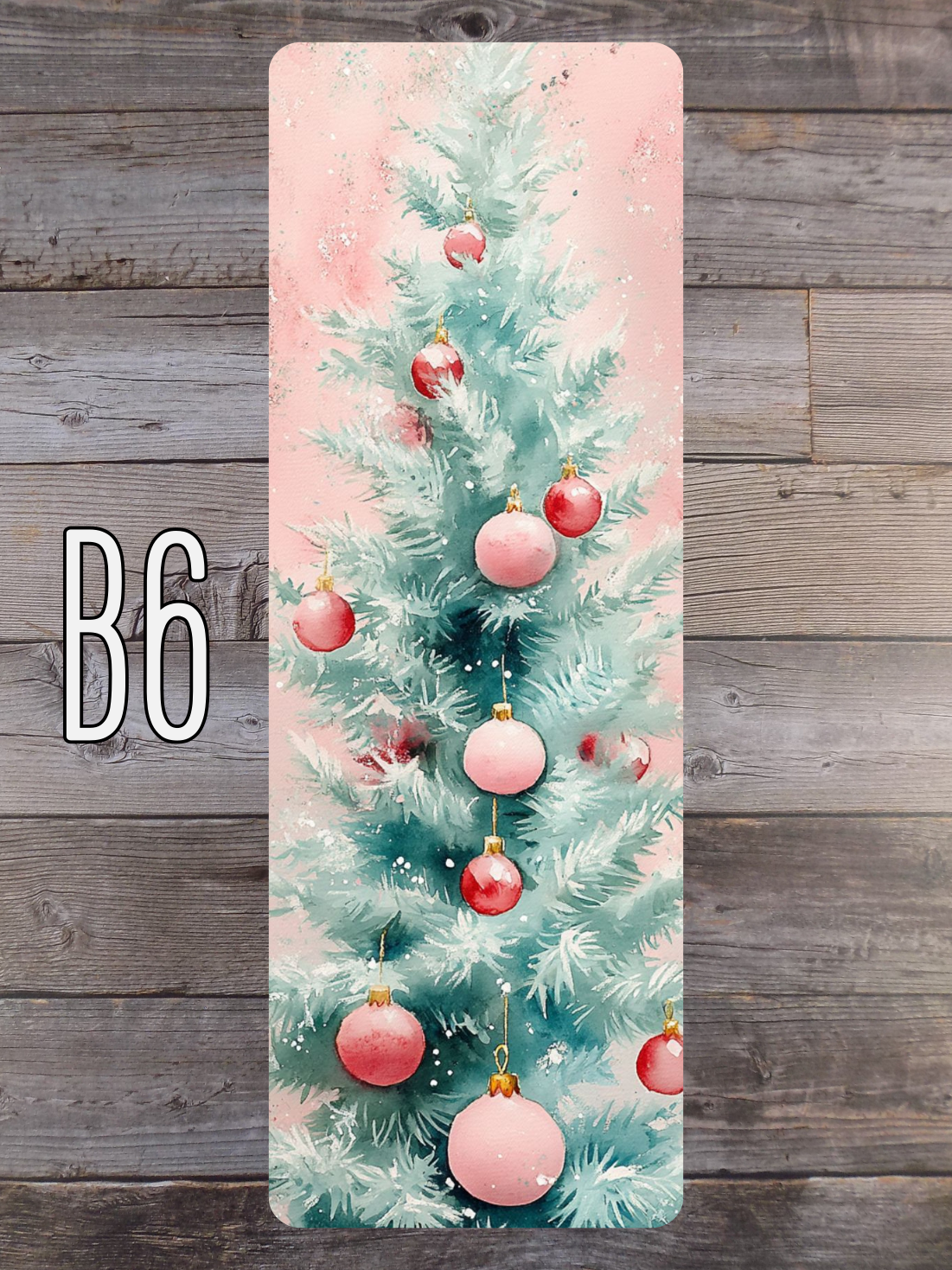 Pink and Mint Christmas B Standard Bookmarks