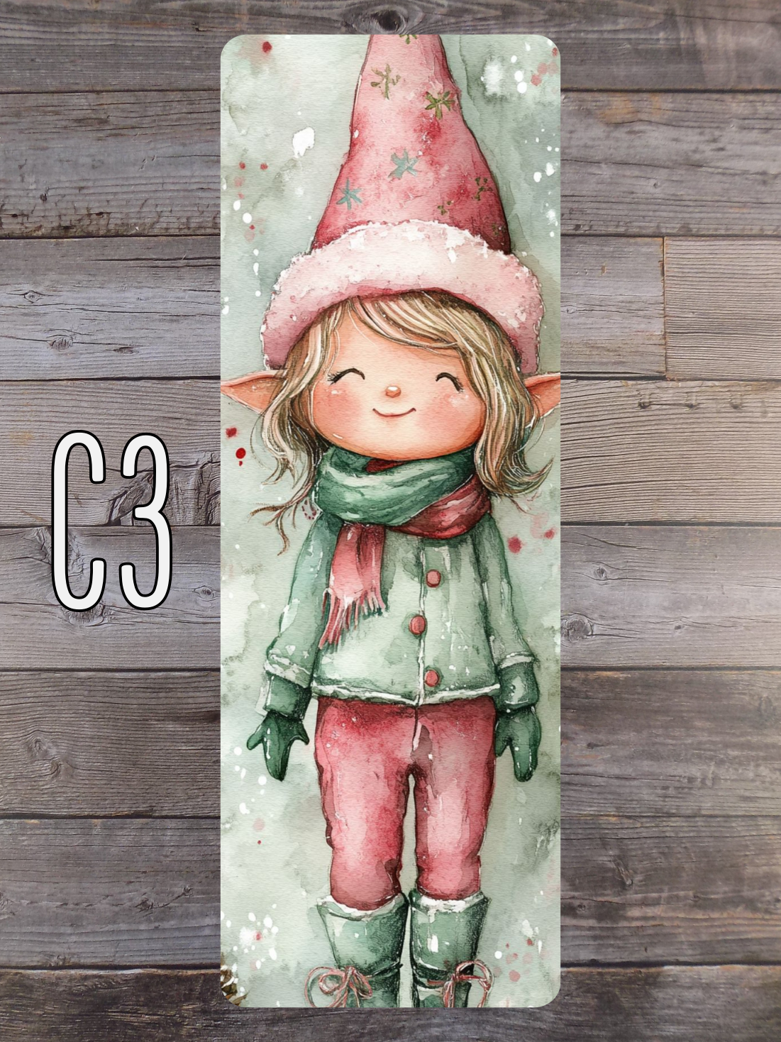Pink and Mint Christmas C Standard Bookmarks