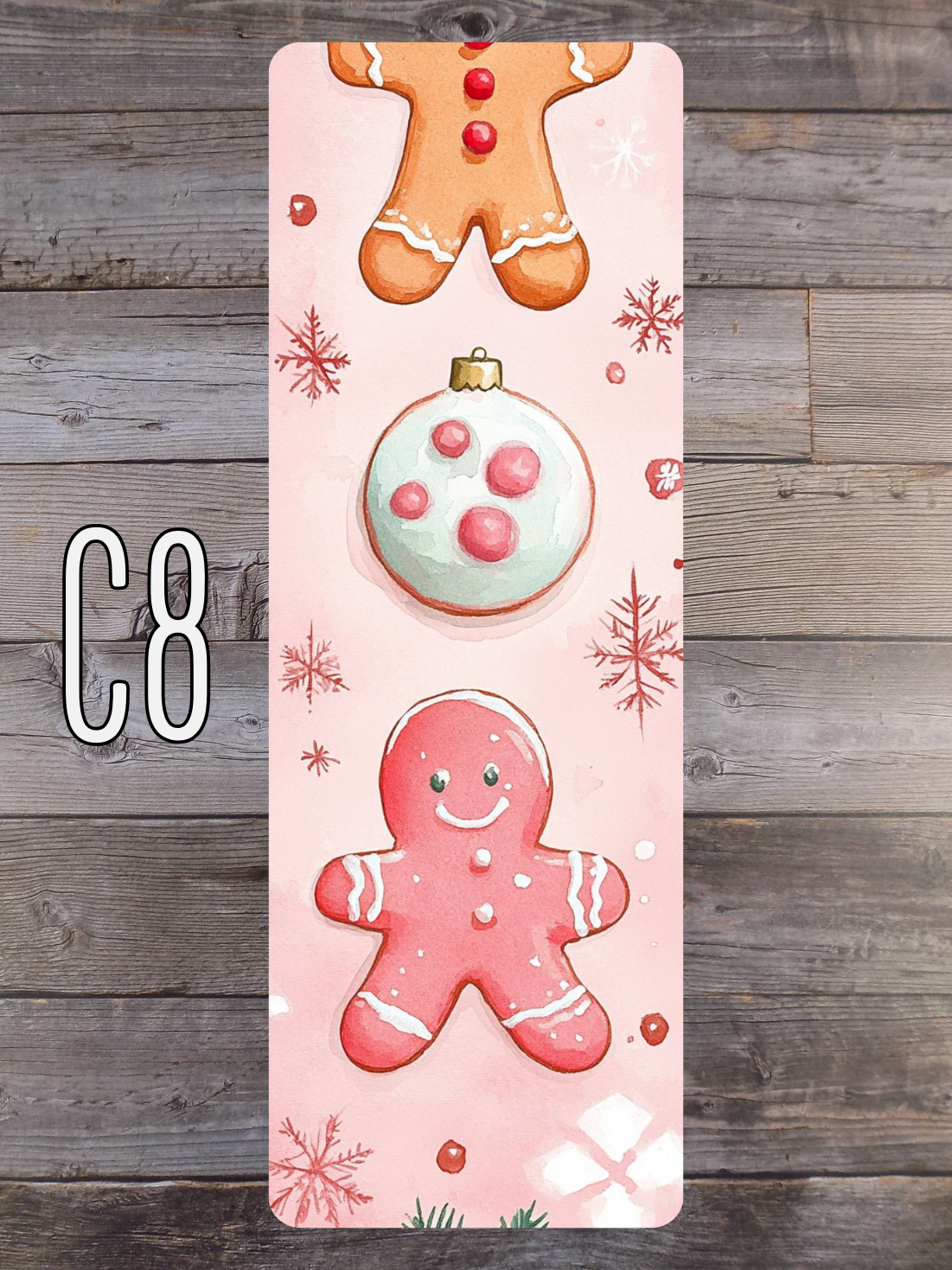 Pink and Mint Christmas C Standard Bookmarks