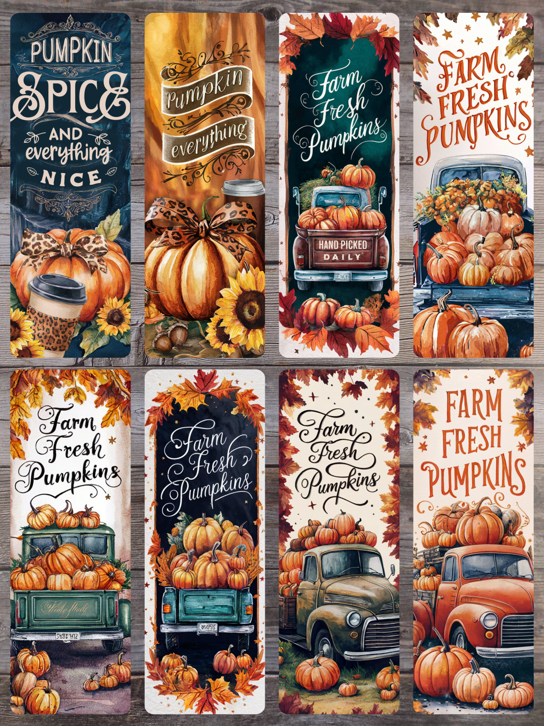 Pumpkin A Standard Bookmarks