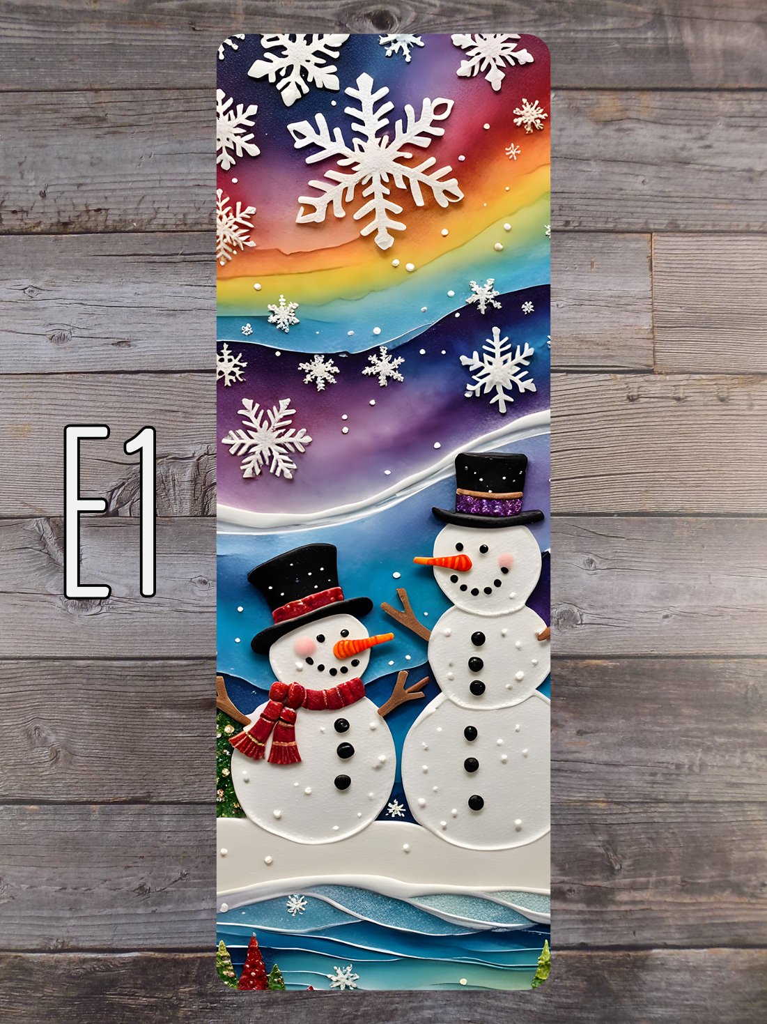 Snowman E Standard Bookmarks