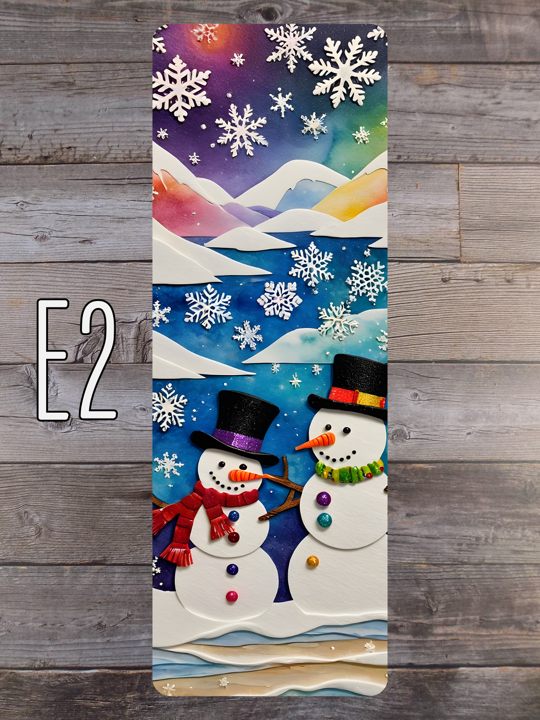 Snowman E Standard Bookmarks