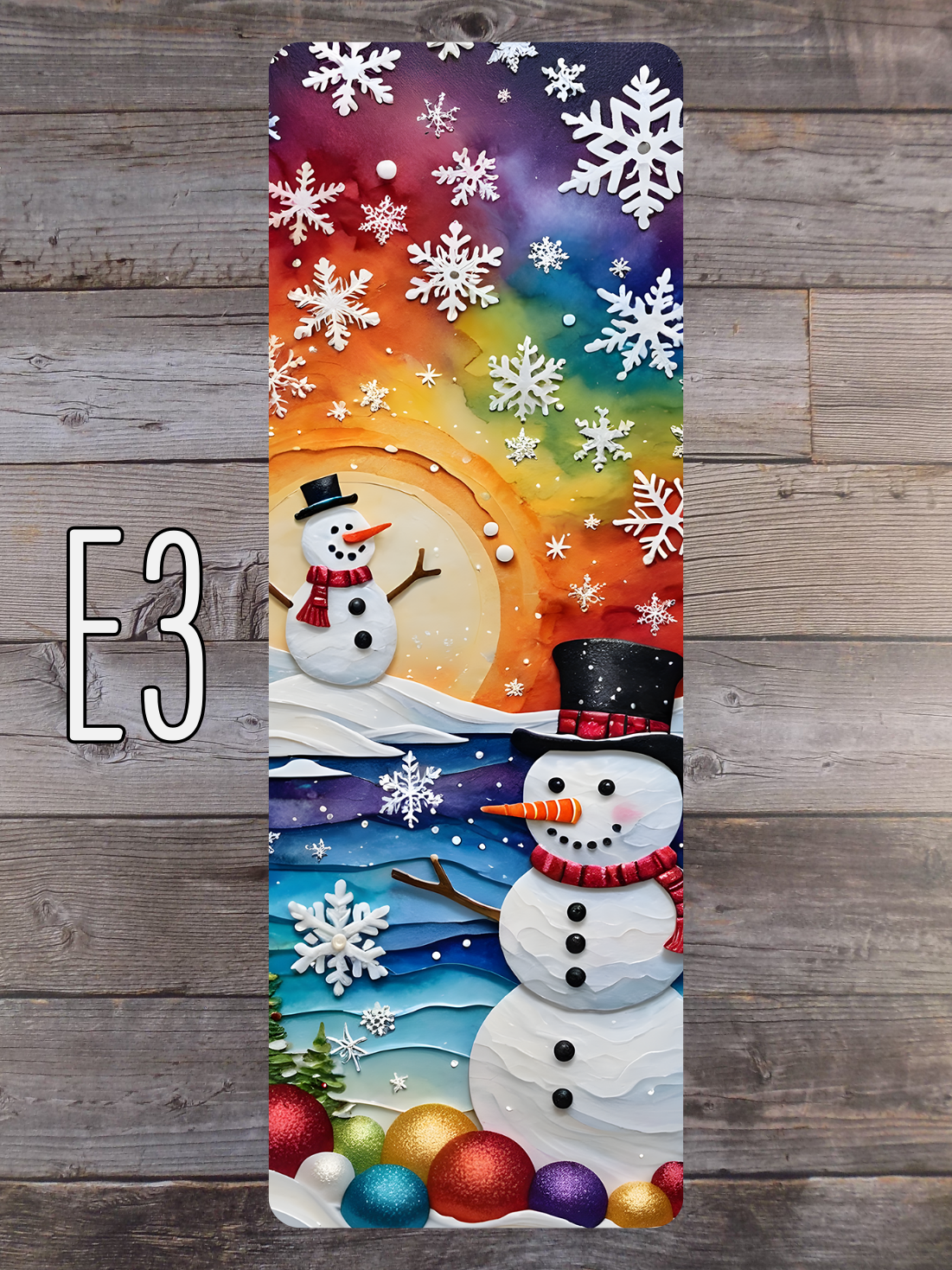 Snowman E Standard Bookmarks