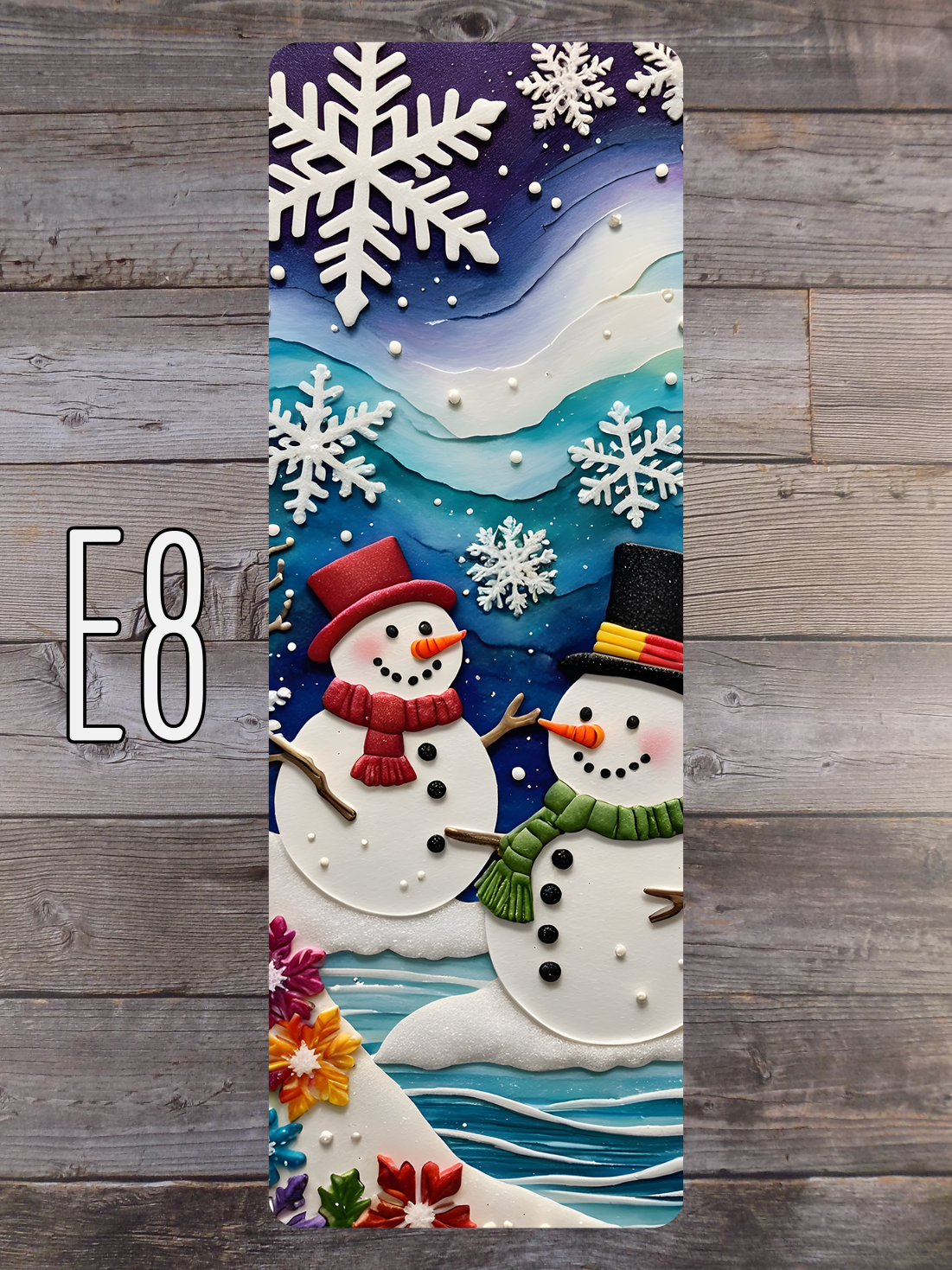 Snowman E Standard Bookmarks