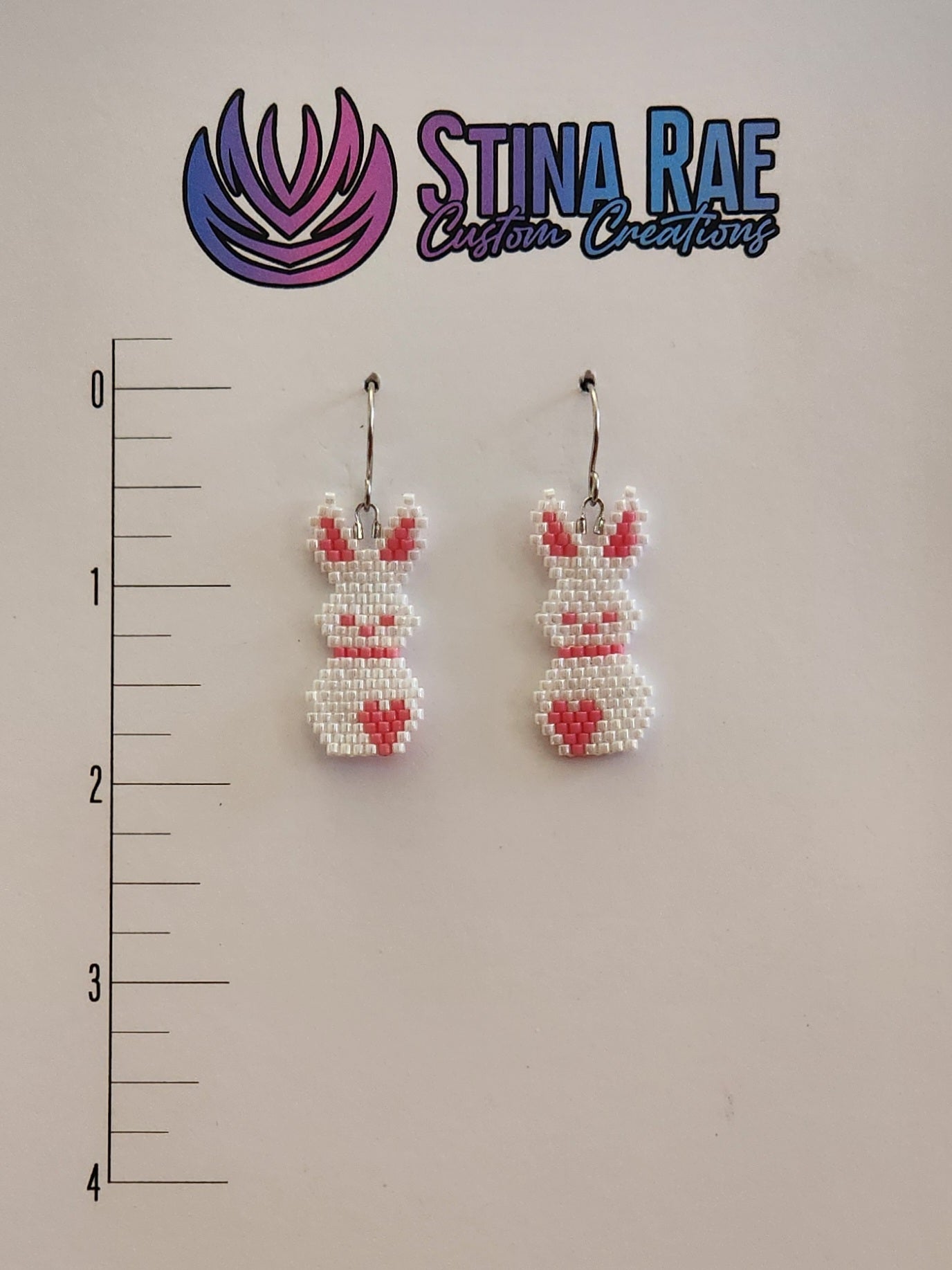 Bunny with Heart Earrings