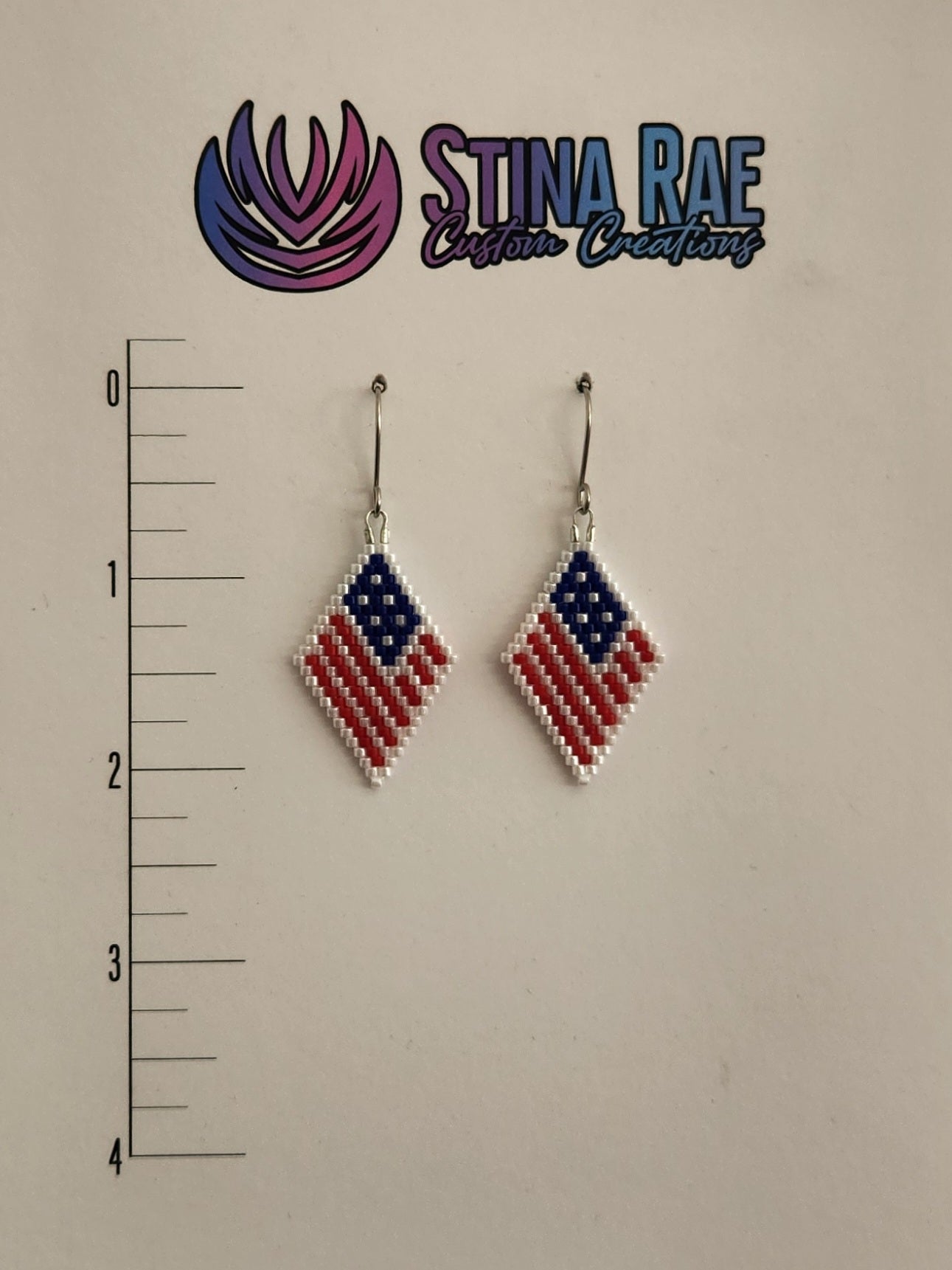 American Flag Earrings