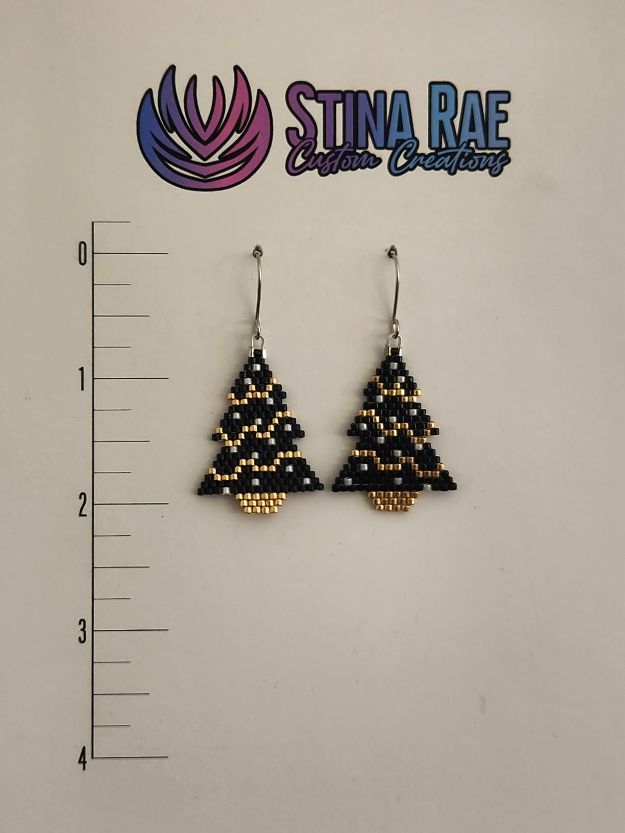 Christmas Tree - Draped Garland Earrings