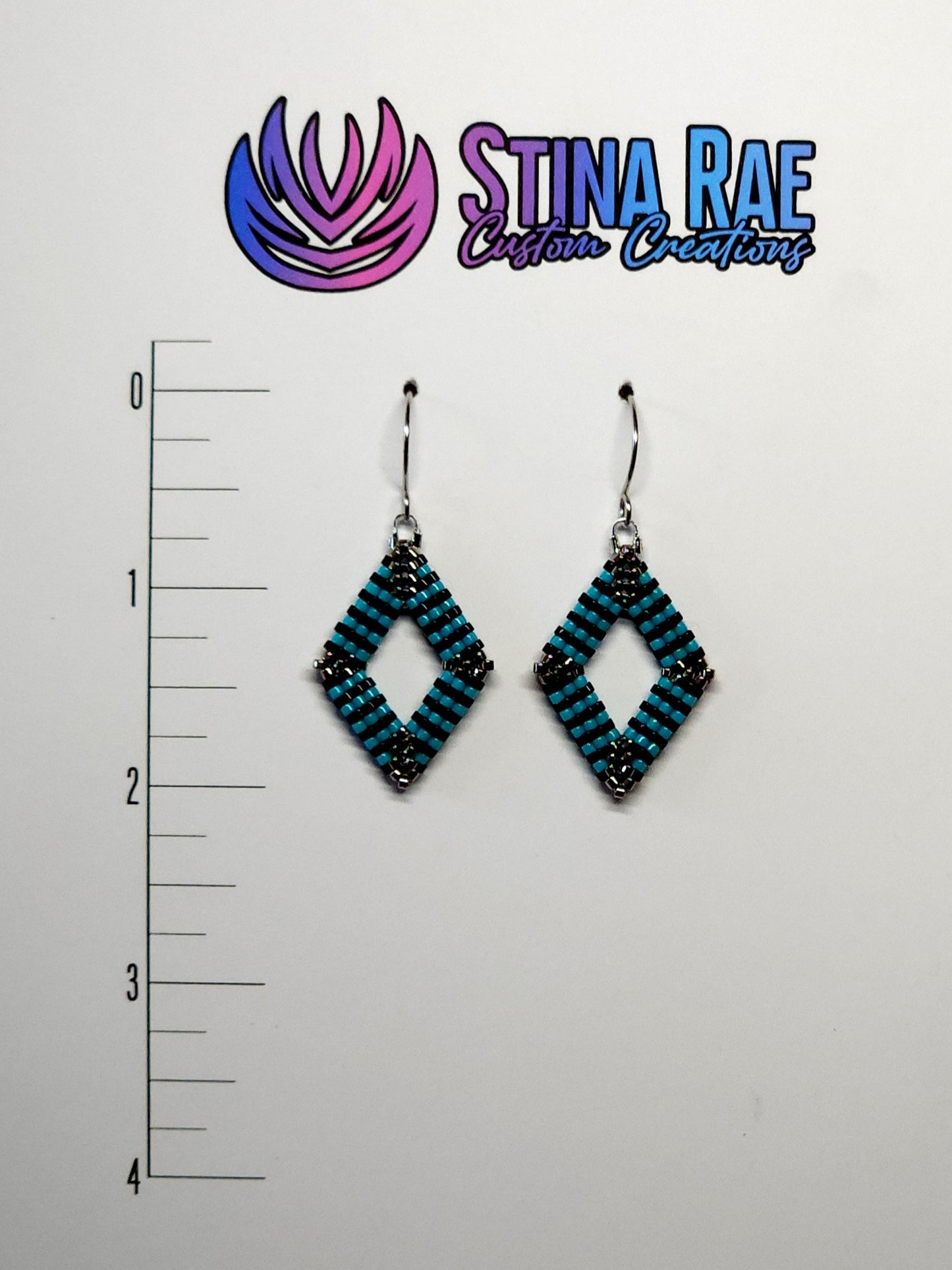 3D Diamond Earrings