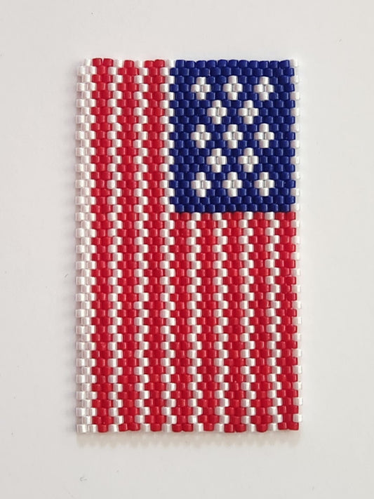 American Flag Beaded Pen