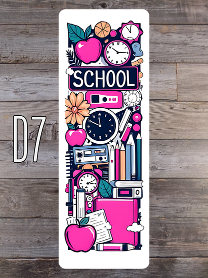 Back to School D Standard Bookmarks