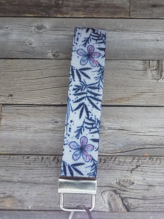 Keychain Wristlet - Inky Petal 1