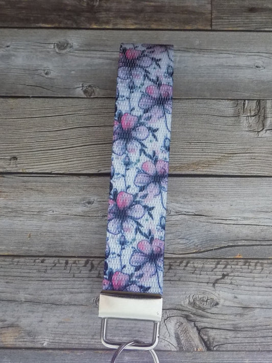 Keychain Wristlet - Inky Petal 3