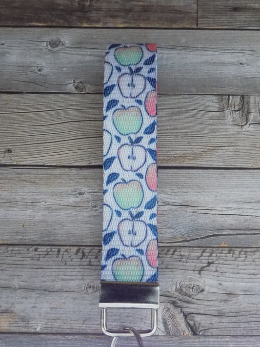 Keychain Wristlet - Back to School Apples