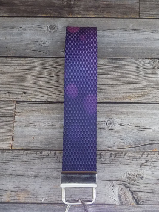 Keychain Wristlet - Purple Christmas 1