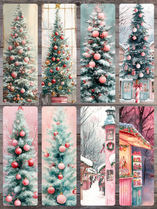 Pink and Mint Christmas B Standard Bookmarks