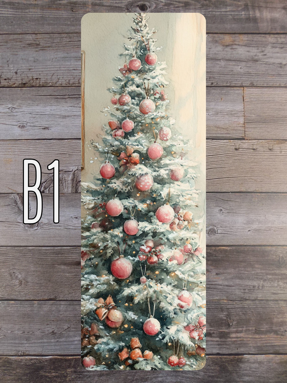 Pink and Mint Christmas B Standard Bookmarks