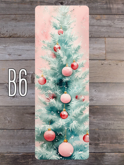 Pink and Mint Christmas B Standard Bookmarks