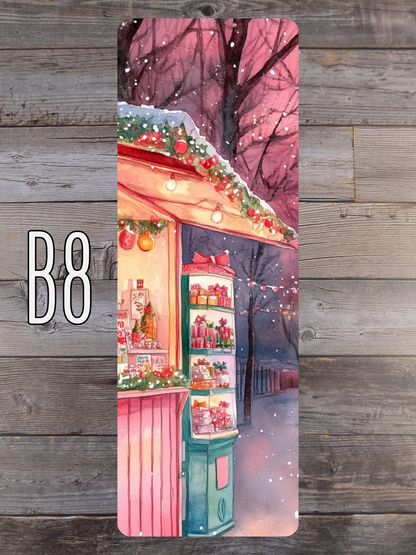 Pink and Mint Christmas B Standard Bookmarks
