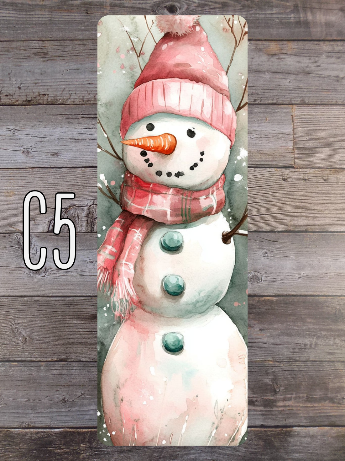 Pink and Mint Christmas C Standard Bookmarks