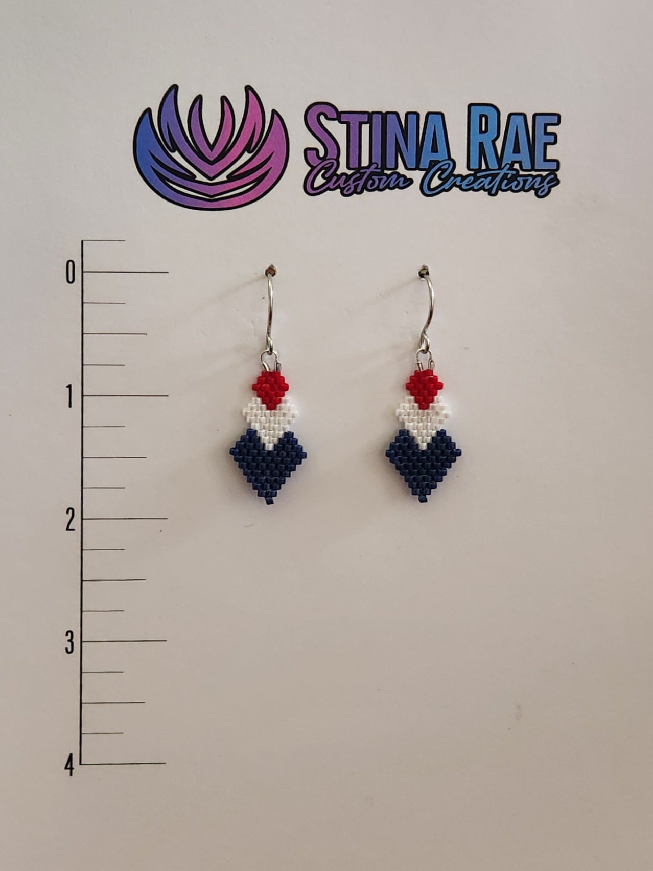 Red, White and Blue Earrings