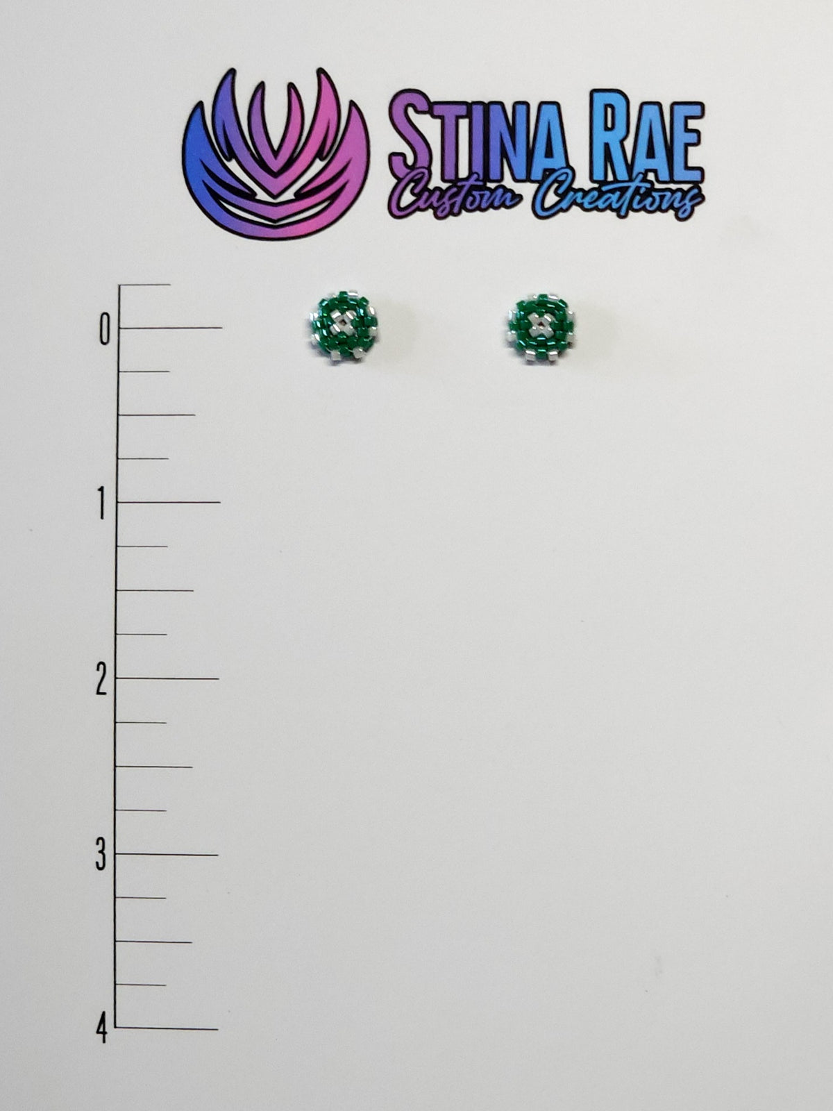 Round Puffy Stud Earrings