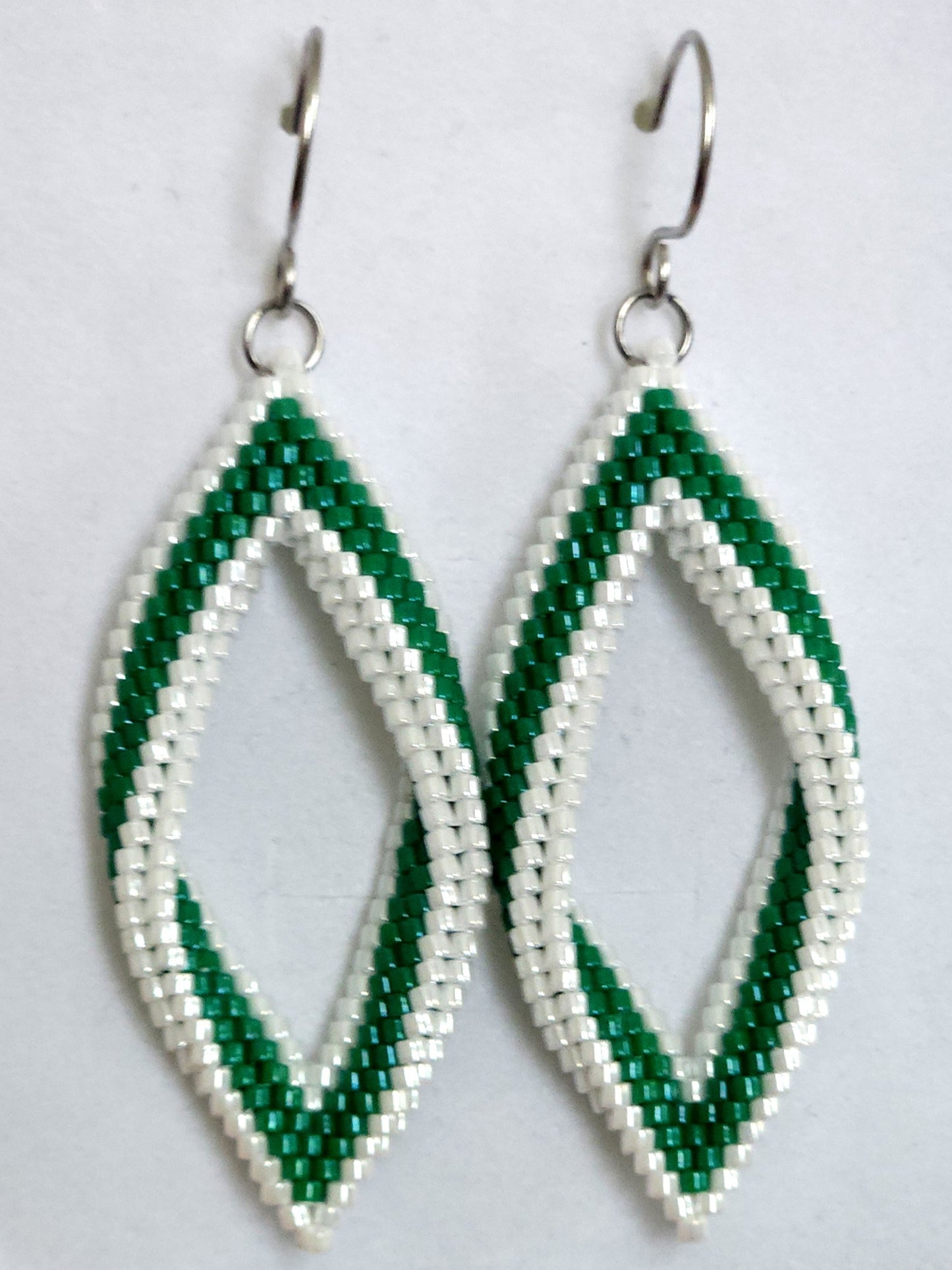 Two-Tone Folded Leaf Earrings