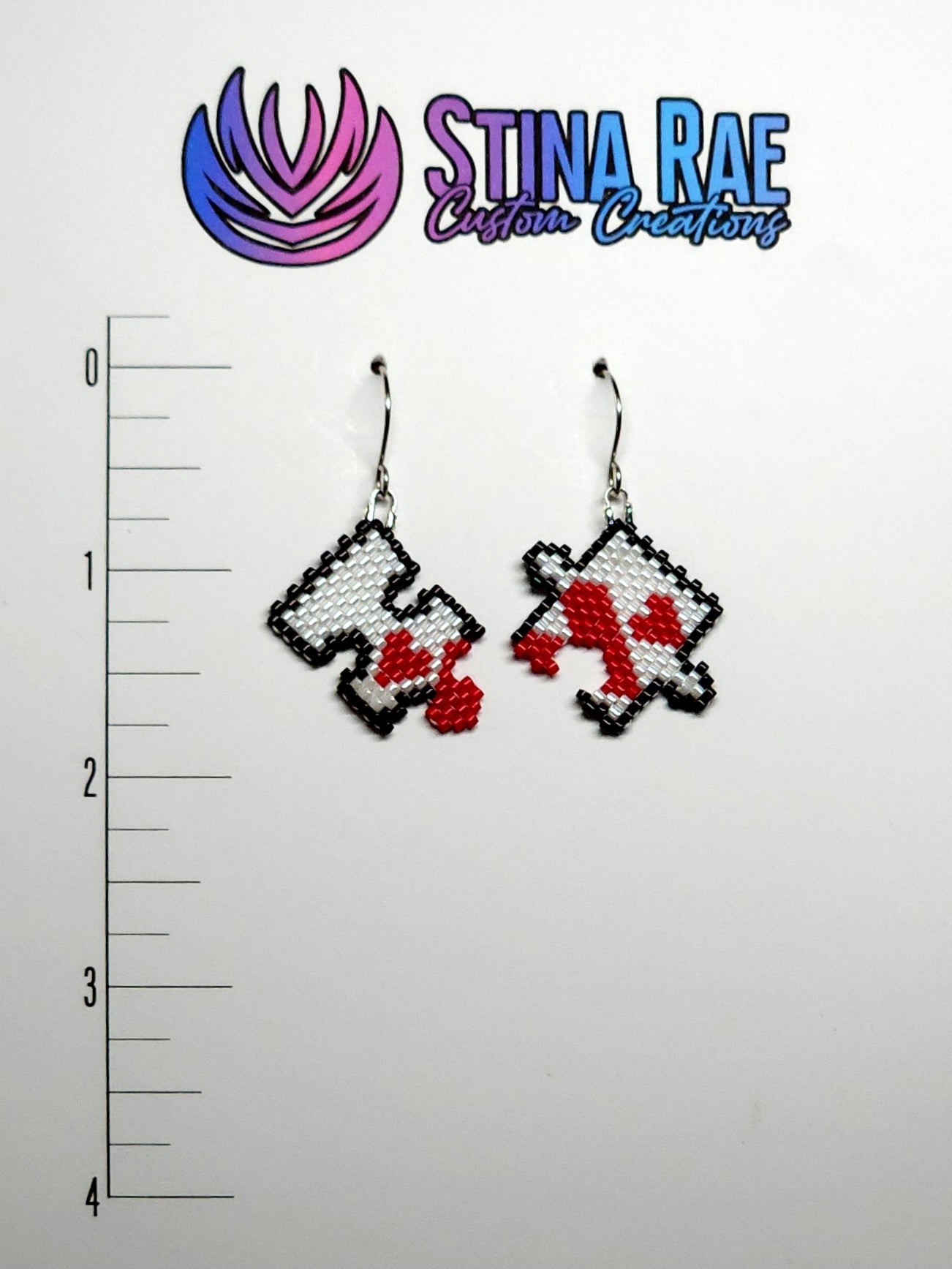Heart Puzzle Piece Earrings