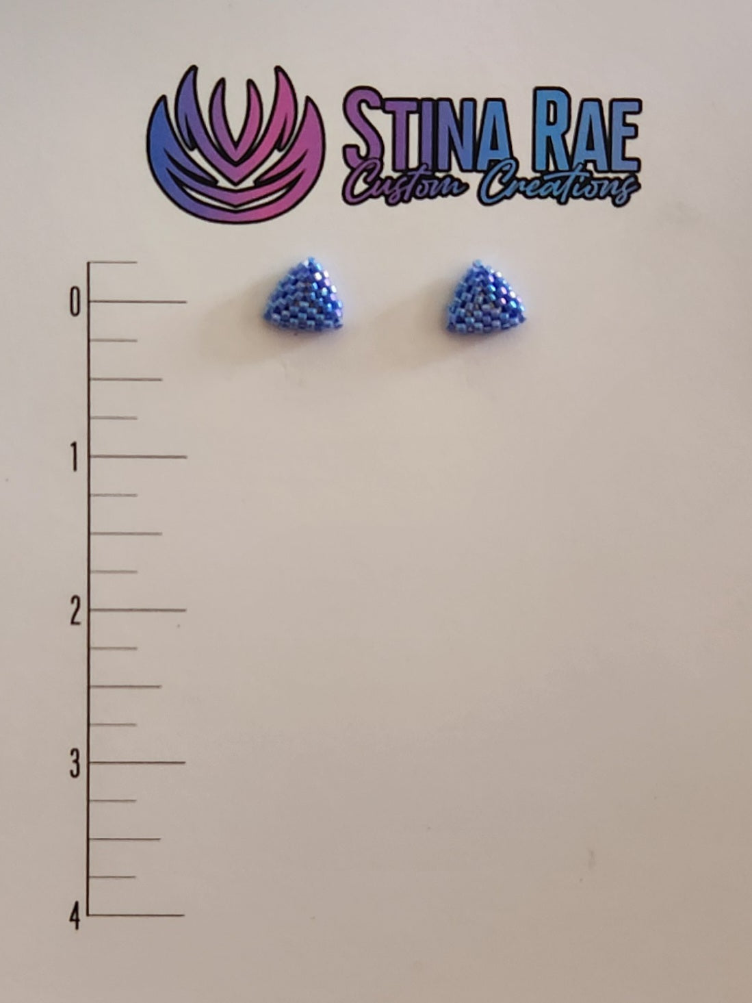 Triangular Puffy Stud Earrings